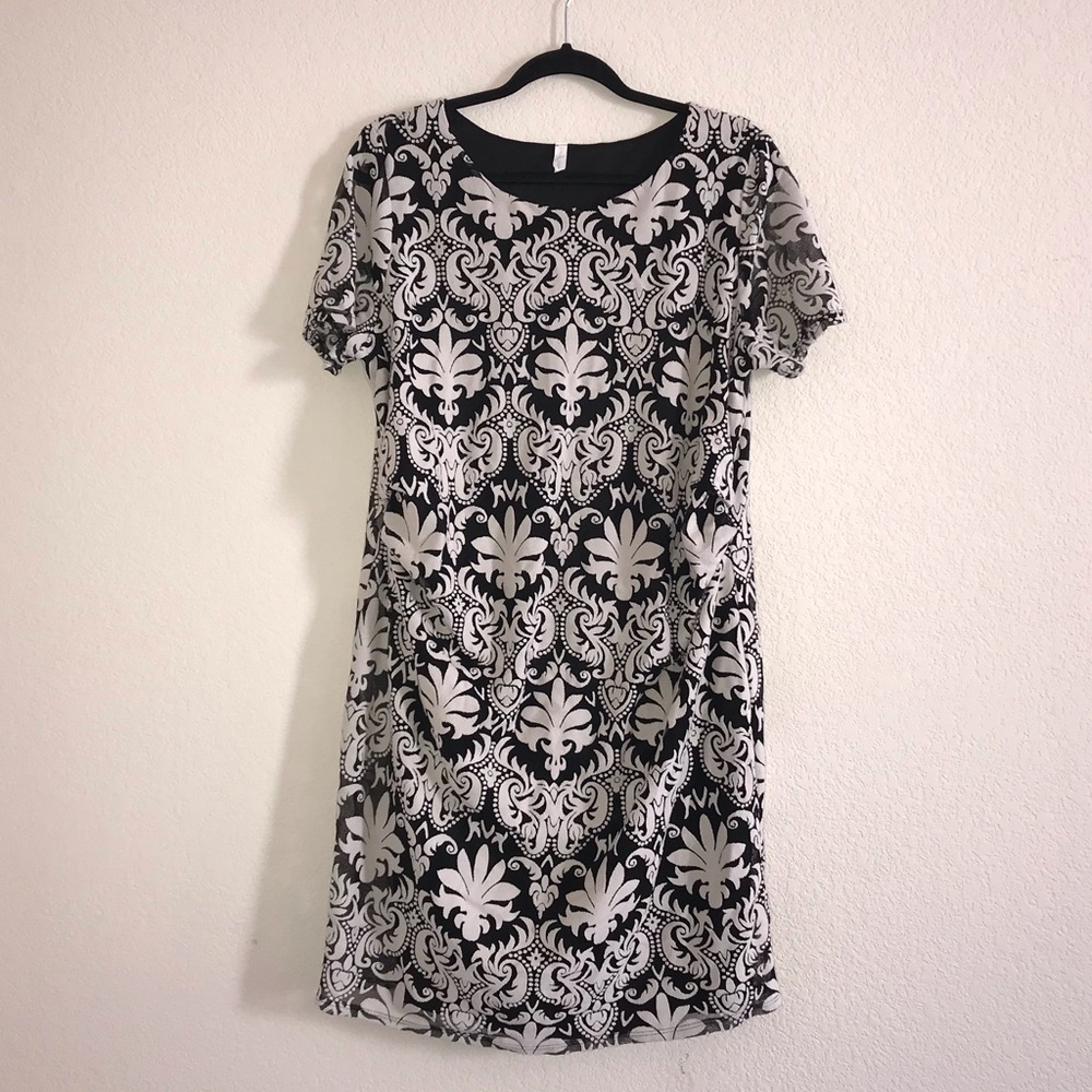 Pinkblush Fitted Print Dress